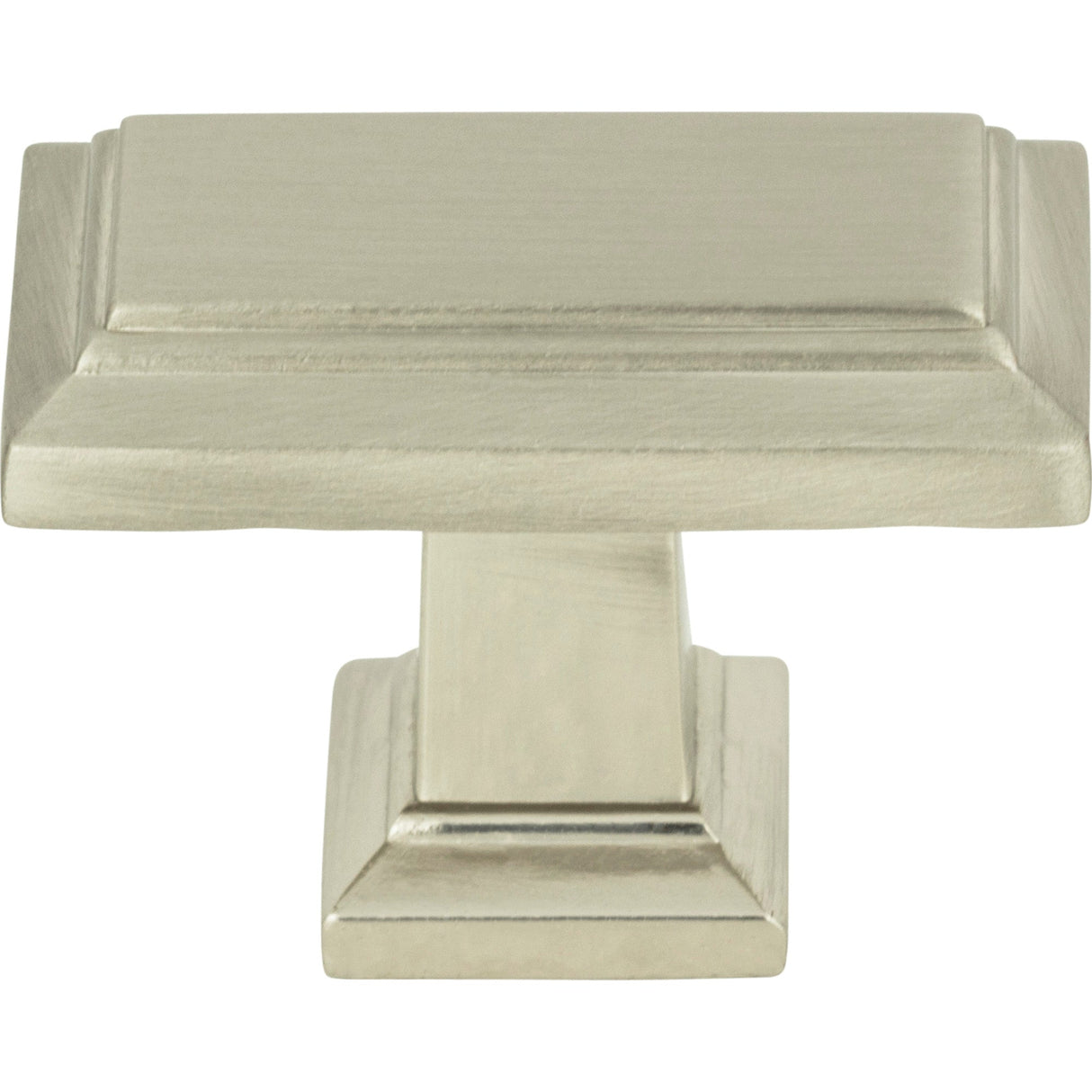 Atlas Homewares Sutton Place Rectangle Knob 1 7/16 Inch Brushed Nickel