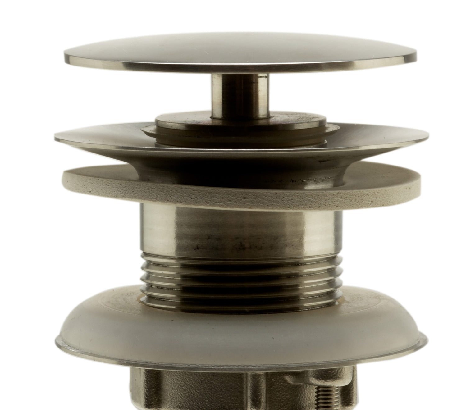 ALFI brand AB5009-BSS Brushed Stainless Steel Pop Up Drain for Sink w/o Overflow