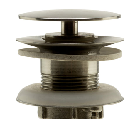 ALFI brand AB5009-BSS Brushed Stainless Steel Pop Up Drain for Sink w/o Overflow