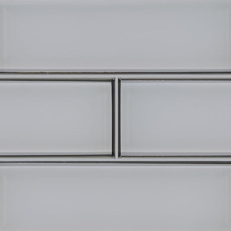 Ice 3x9 glossy glass white subway tile SMOT-GL-T-IC39 product shot angle view