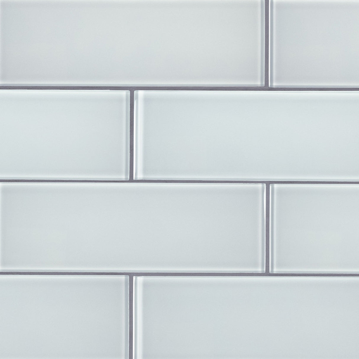 Ice 3x9 glossy glass white subway tile SMOT GL T IC39 product shot angle view #Size_3"x9"