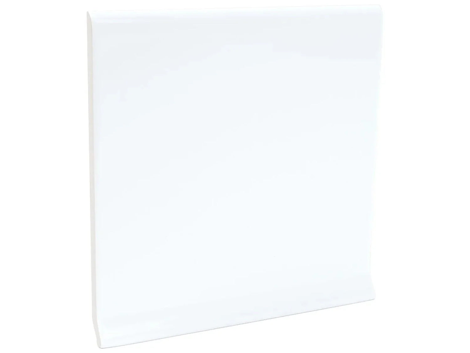 Anatolia 6X6 Cove Cove Base Purity Ice Glossy Wall Tile  - premium natural stone mosaic tile from Anatolia Tile, available at PoshHaus showroom in Keene, NH