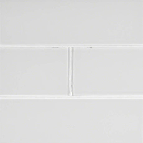 Ice 3x6 Glossy Glass White Subway Tile SMOT-GL-T-IC36 product shot wall view #Size_3"x6"