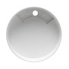 15" Round White Matte Solid Surface Resin Sink