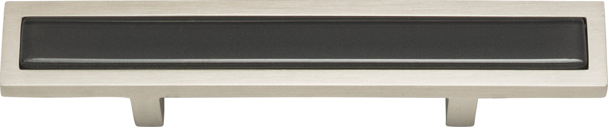 Atlas Homewares Spa Black Pull 3 Inch (c-c) Brushed Nickel