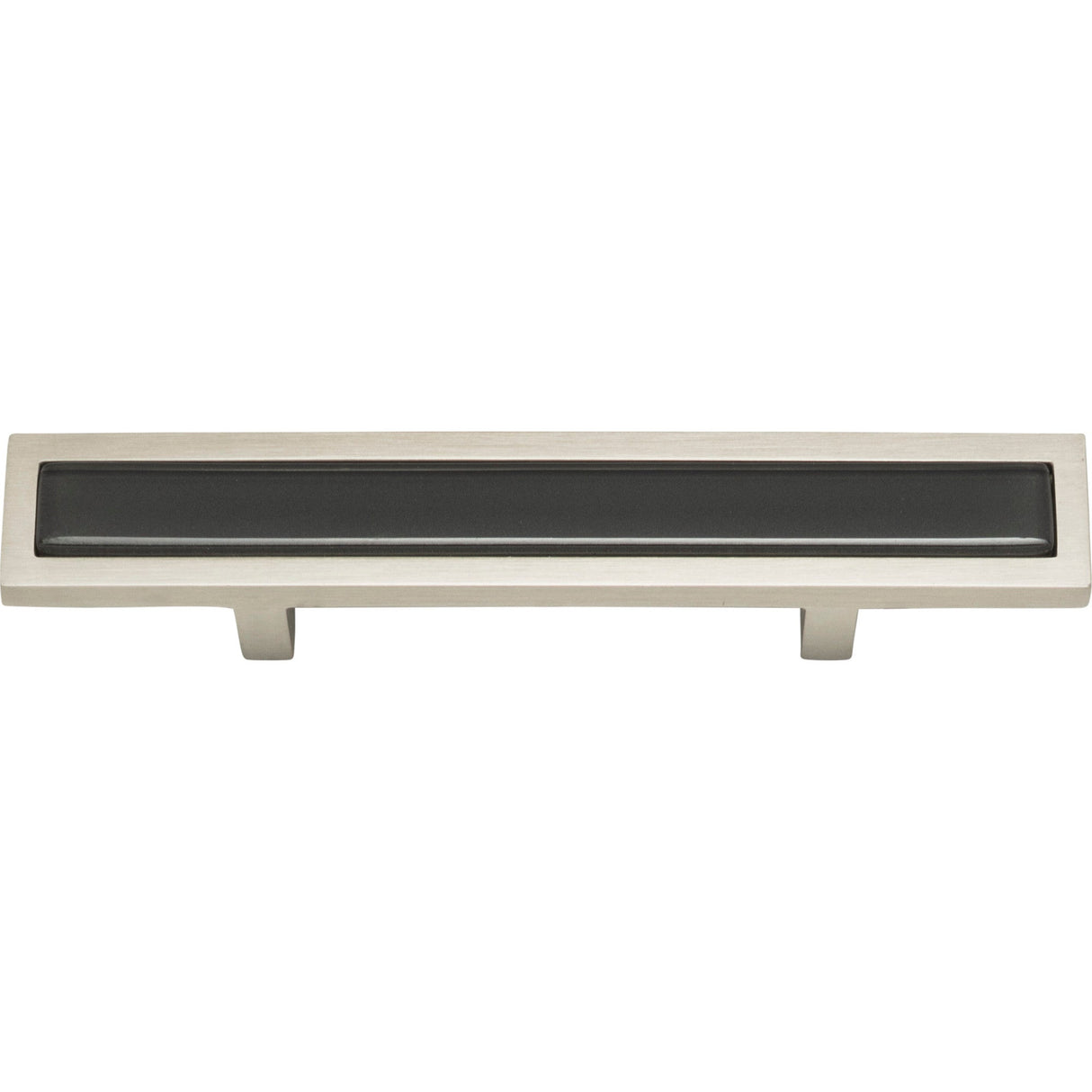 Atlas Homewares Spa Black Pull 3 Inch (c-c) Brushed Nickel
