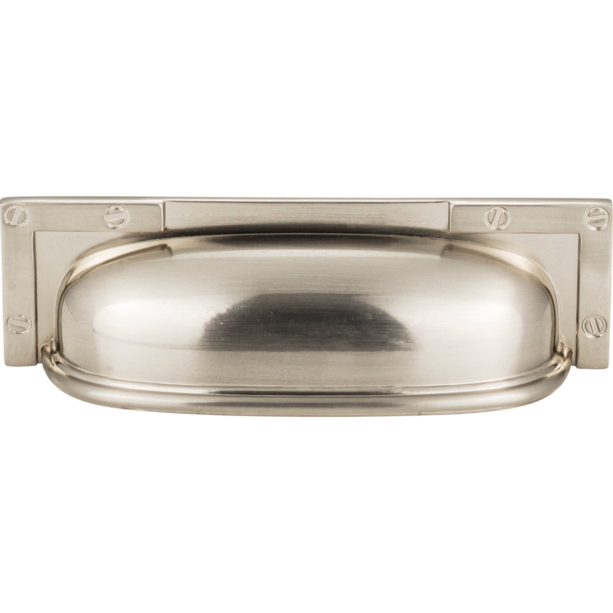 Atlas Homewares Campaign L-Bracket Cup Pull 3 3/4 Inch (c-c) Brushed Nickel