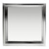 ALFI brand 12 x 12 Polished Stainless Steel Square Single Shelf Bath Shower Niche