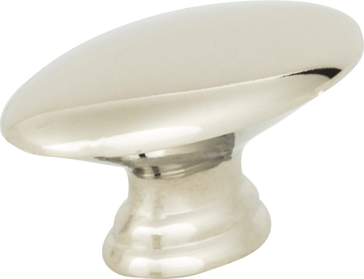 Atlas Homewares Egg Knob 1 1/2 Inch Polished Nickel