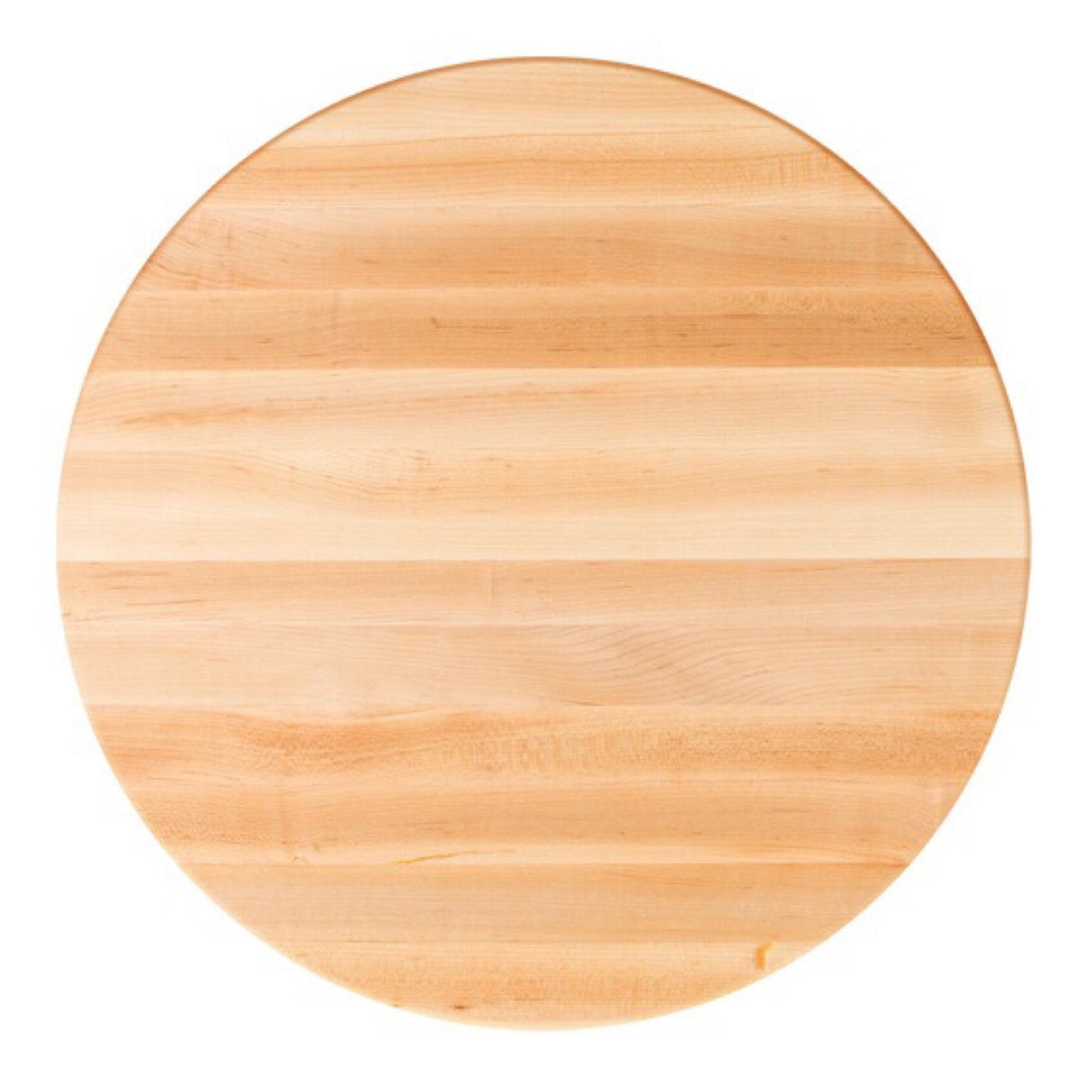 John Boos RTM-24 Round Butcher Block Table Top, 24" Dia x 1-1/2" H, Maple