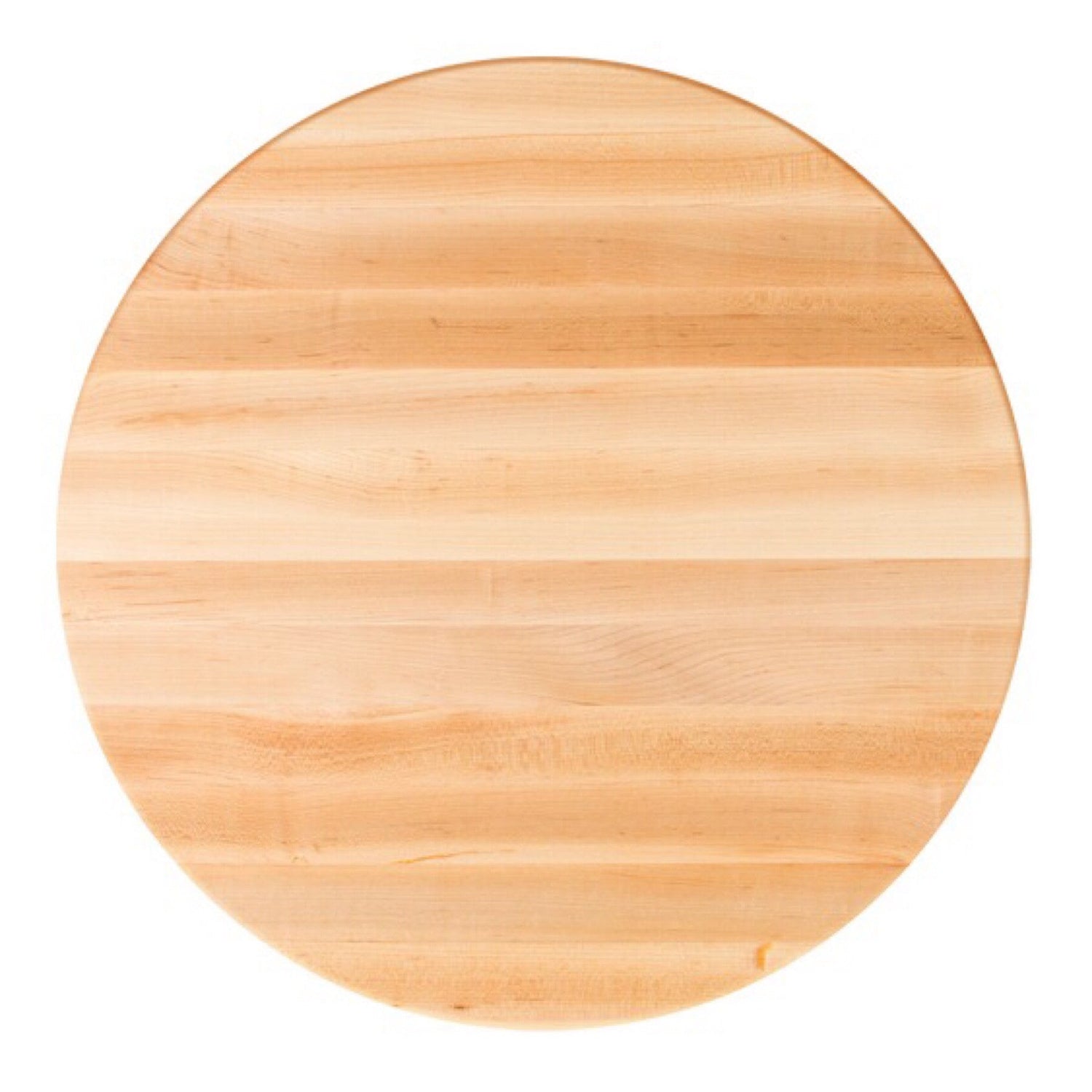 John Boos RTM-24 Round Butcher Block Table Top, 24" Dia x 1-1/2" H, Maple