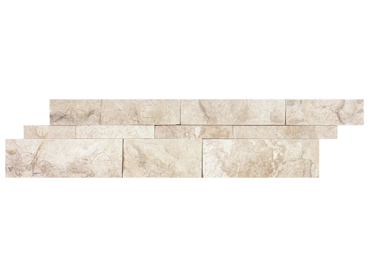 Anatolia Tile 6X24 Marble Impero Reale Split Face Stone Wall Panels 72-608 - premium natural stone mosaic tile from Anatolia Tile, available at PoshHaus showroom in Keene, NH