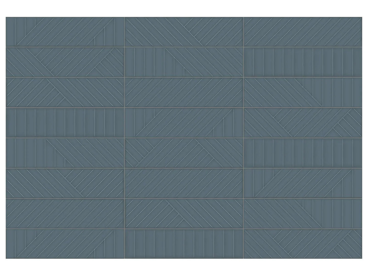 Anatolia Geometra 3X12 Maze Ink Glossy Ceramic Wall Tile 4000-0300-0 Ink Maze 3x12 - premium natural stone mosaic tile from Anatolia Tile, available at PoshHaus showroom in Keene, NH
