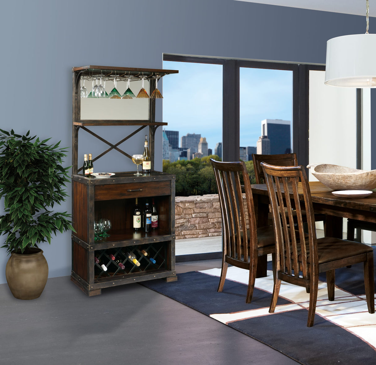 Howard Miller Red Mountain Wine Cabinet 695138