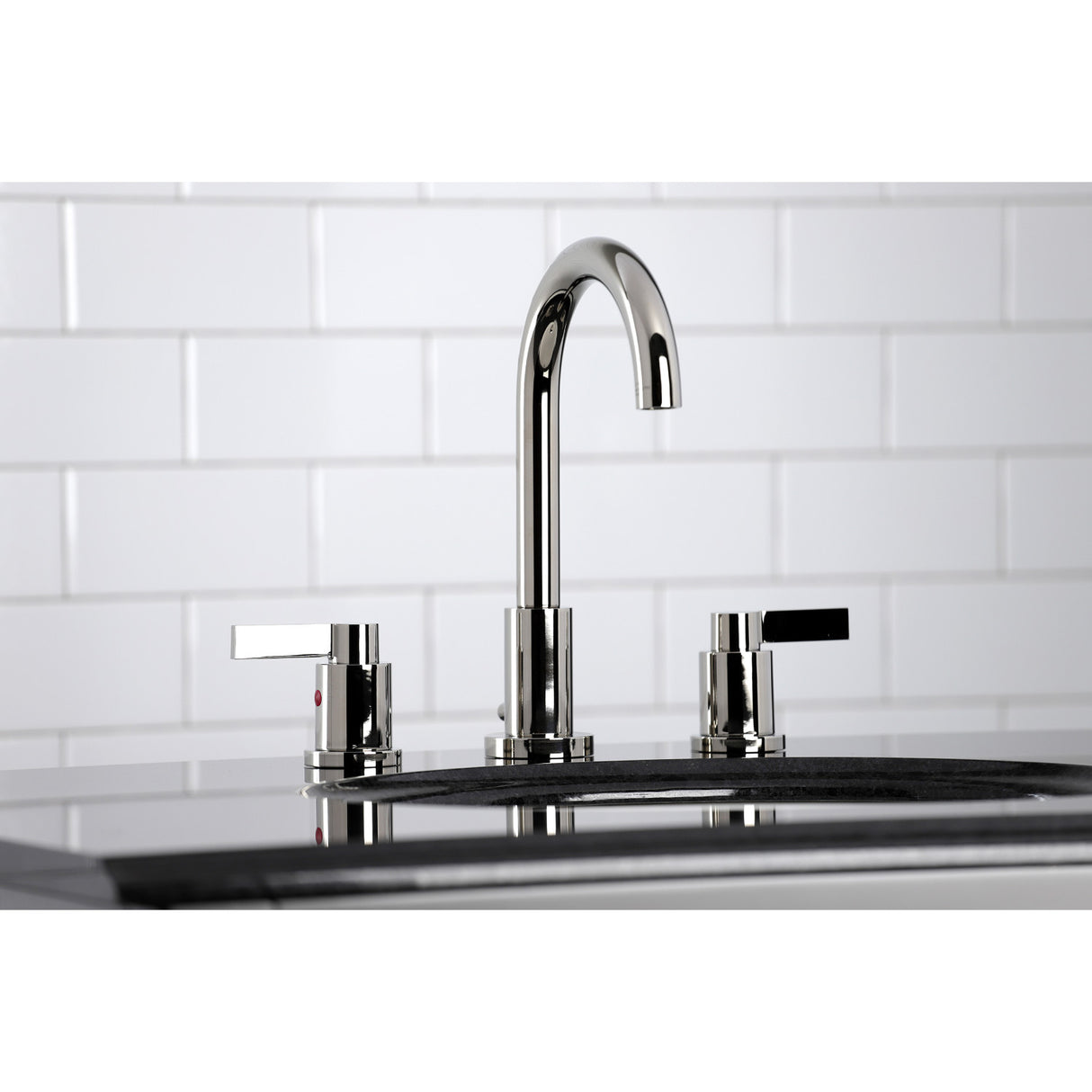 Fauceture FSC8929NDL NuvoFusion Widespread Bathroom Faucet, Polished Nickel