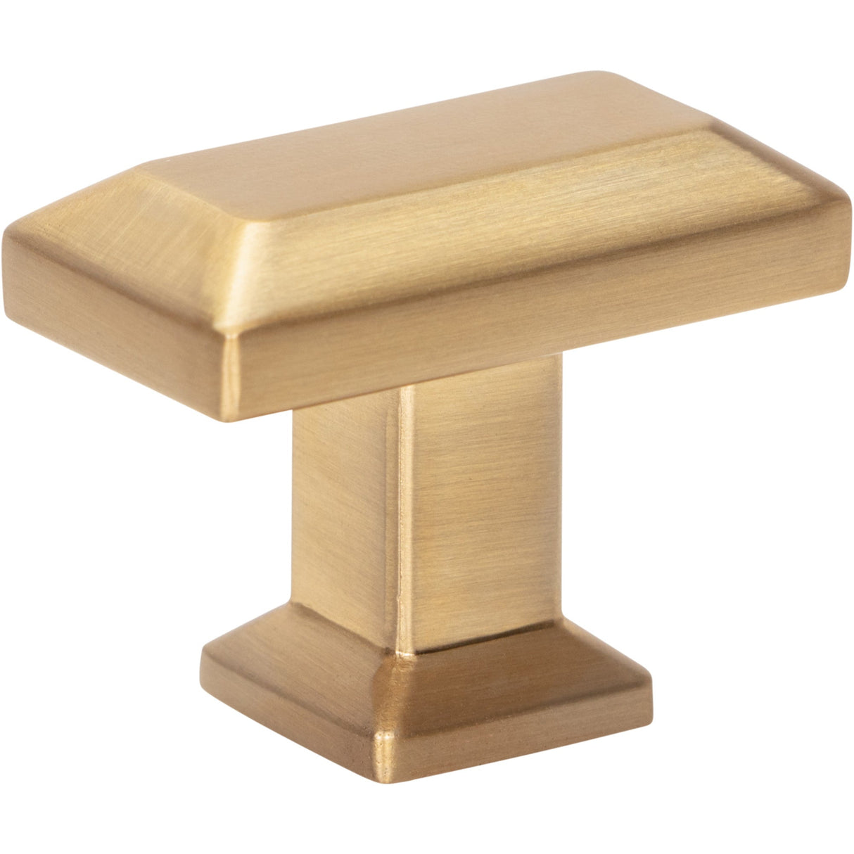 Atlas Homewares Sweetbriar Lane Rectangle Knob 1 3/8 Inch Warm Brass