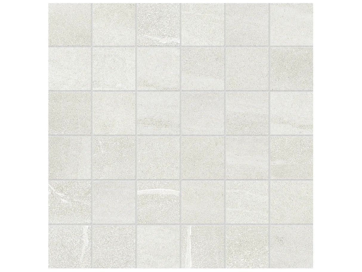 Anatolia Tile 2X2 Matte Crux Ivory 36 Piece Porcelain Mosaics. 1 Sheet = 1.16 Sq. Ft. 4501-0076-0 (63-525) Ivory 2x2 - premium natural stone mosaic tile from Anatolia Tile, available at PoshHaus showroom in Keene, NH