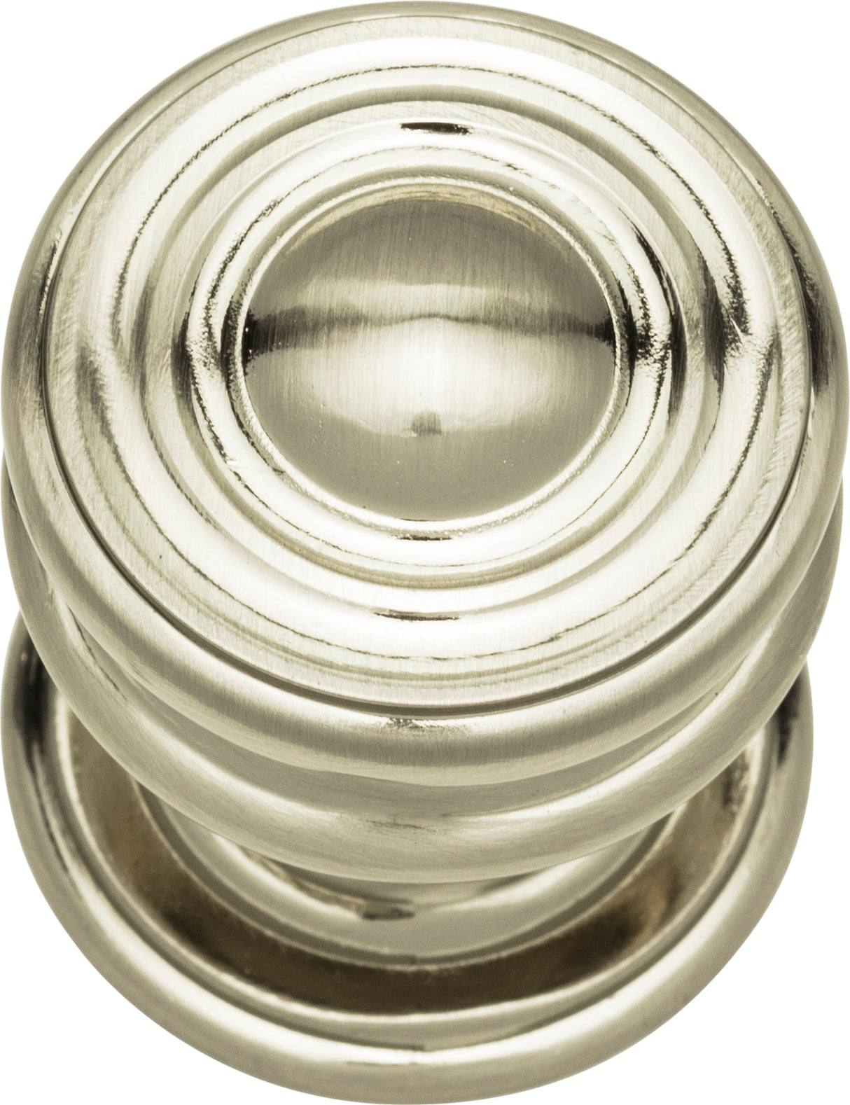 Atlas Homewares Campaign Round Knob 1 1/4 Inch Brushed Nickel