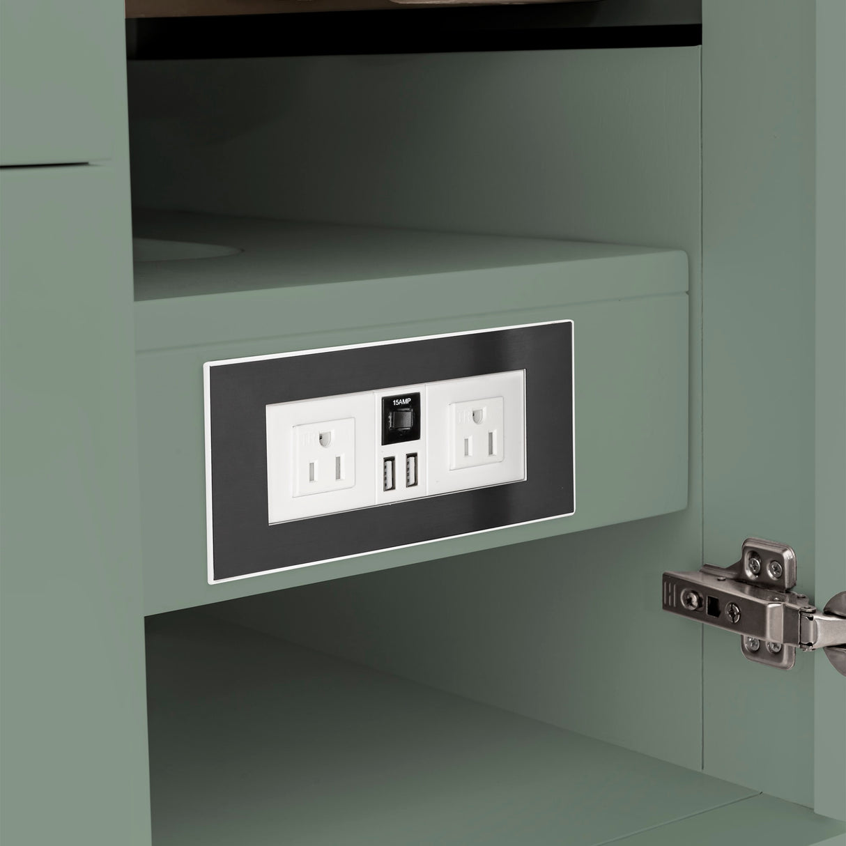 Breckenridge 72" Double Vanity, Smokey Celadon w/ 3 CM Ethereal Noctis Top