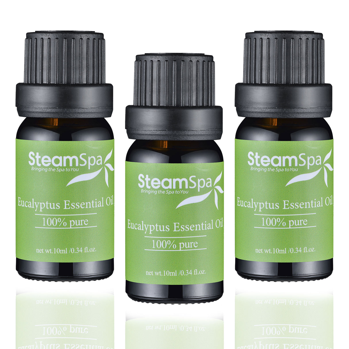 SteamSpa Essence of Eucalyptus Aromatherapy Oil Extract Value Pack G-OILEUC3