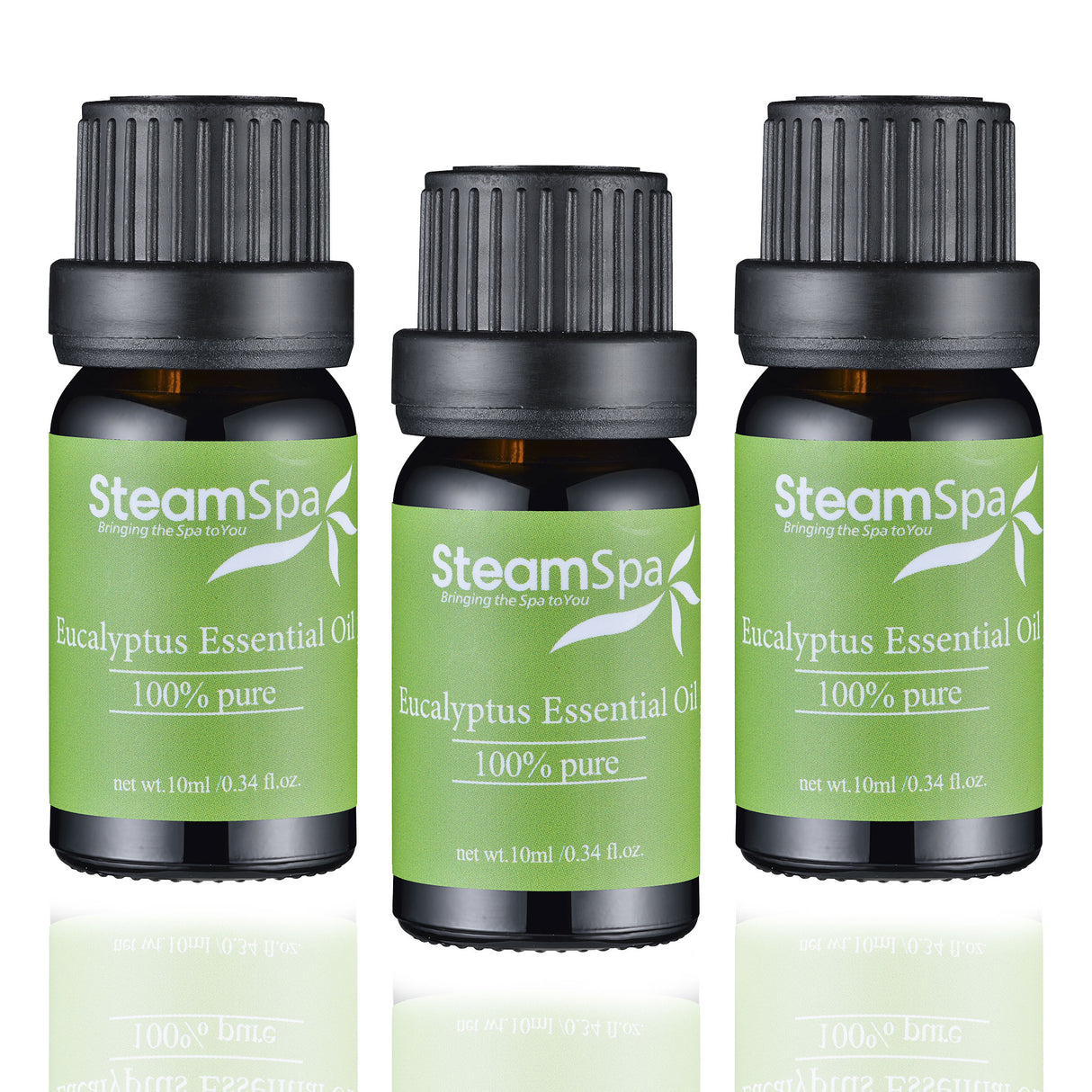 SteamSpa Essence of Eucalyptus Aromatherapy Oil Extract Value Pack G-OILEUC3