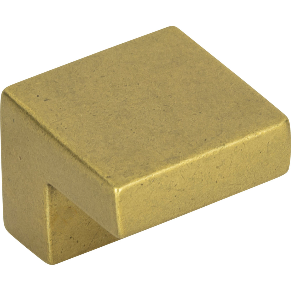 Atlas Homewares Small Square Knob 5/8 Inch (c-c) Vintage Brass