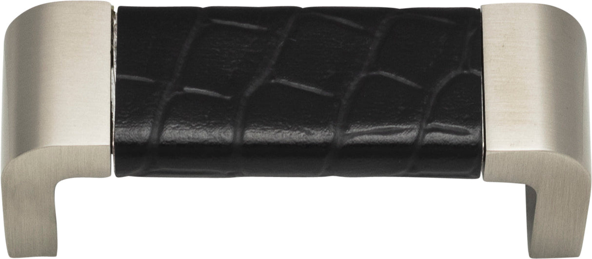Atlas Homewares Paradigm Pull 3 Inch (c-c) BN & Black Croc Leather