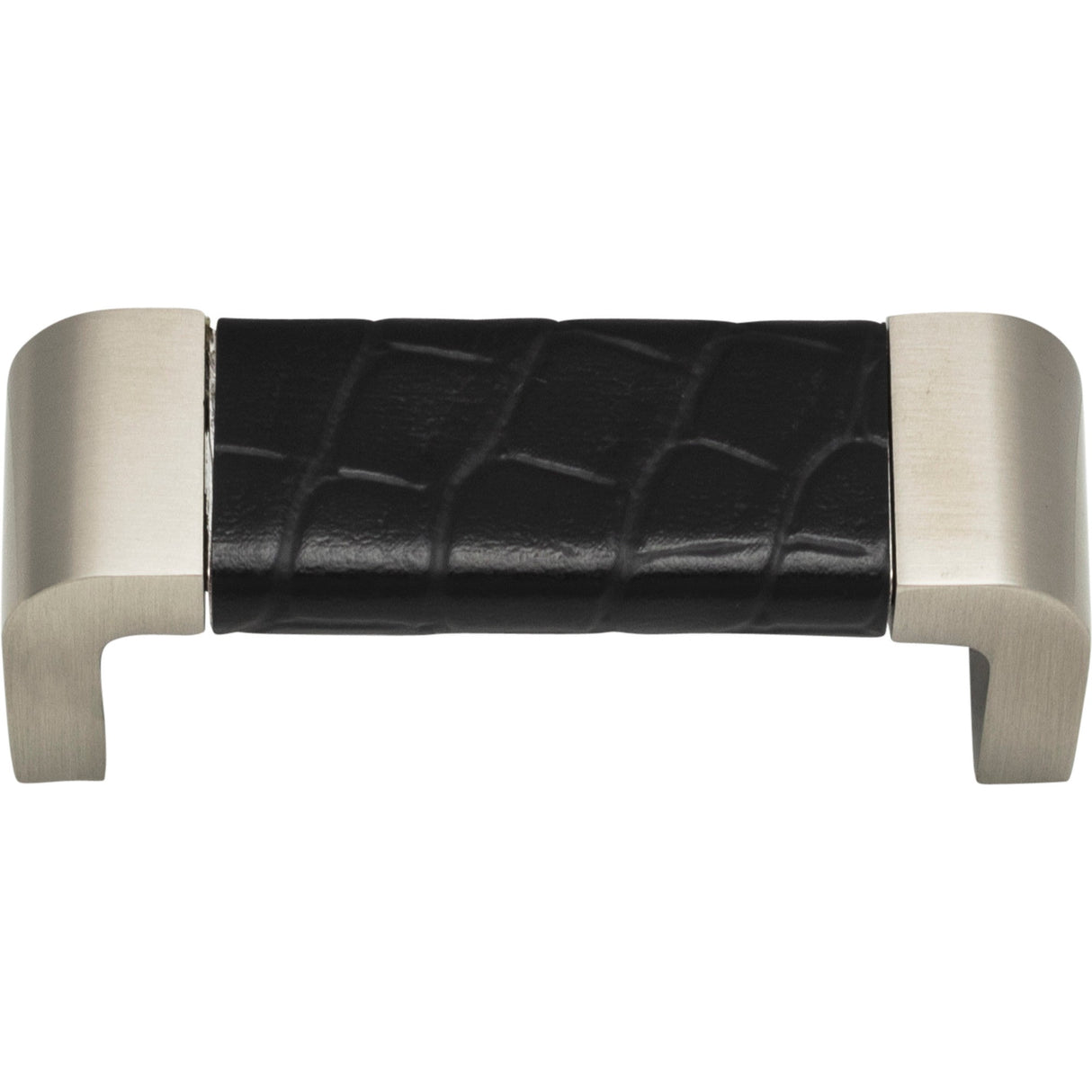 Atlas Homewares Paradigm Pull 3 Inch (c-c) BN & Black Croc Leather