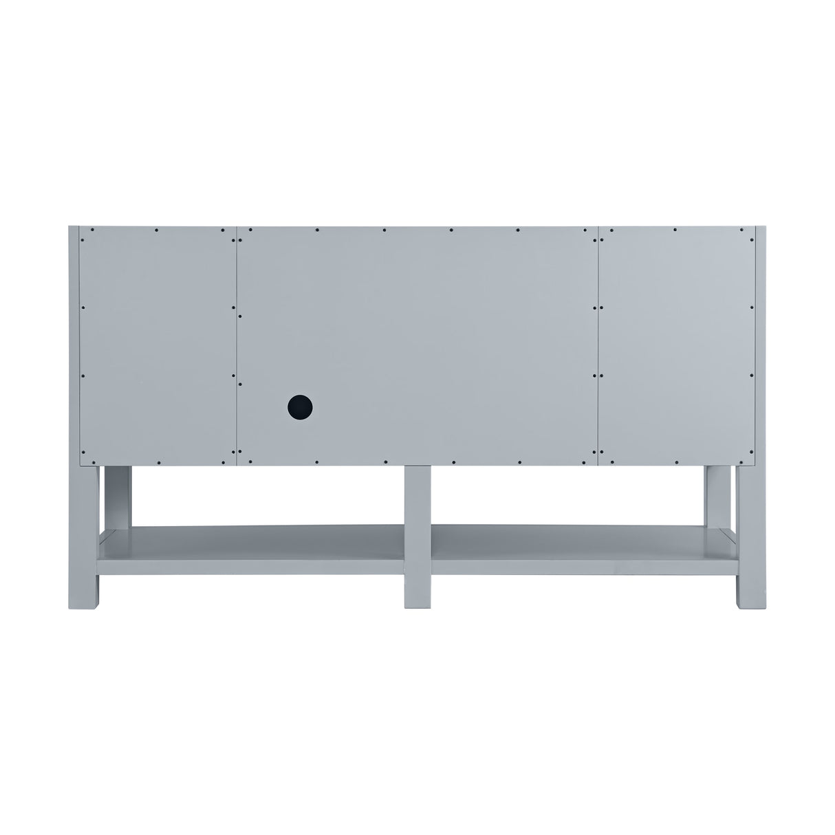 Breckenridge 60" Single Vanity, Serenity Blue, w/ 3 CM Eternal Jasmine Pearl Silestone Top w/ FreePower Wireless Charger