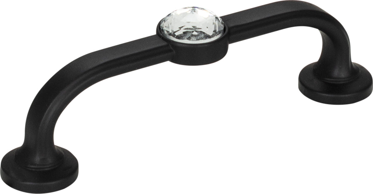 Atlas Homewares Legacy Crystal Bracelet Pull 3 Inch (c-c) Matte Black