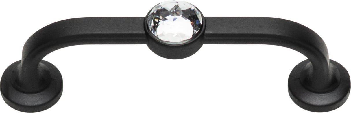 Atlas Homewares Legacy Crystal Bracelet Pull 3 Inch (c-c) Matte Black