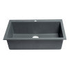ALFI brand AB3020DI-T Titanium 30" Drop-In Single Bowl Granite Composite Kitchen Sink