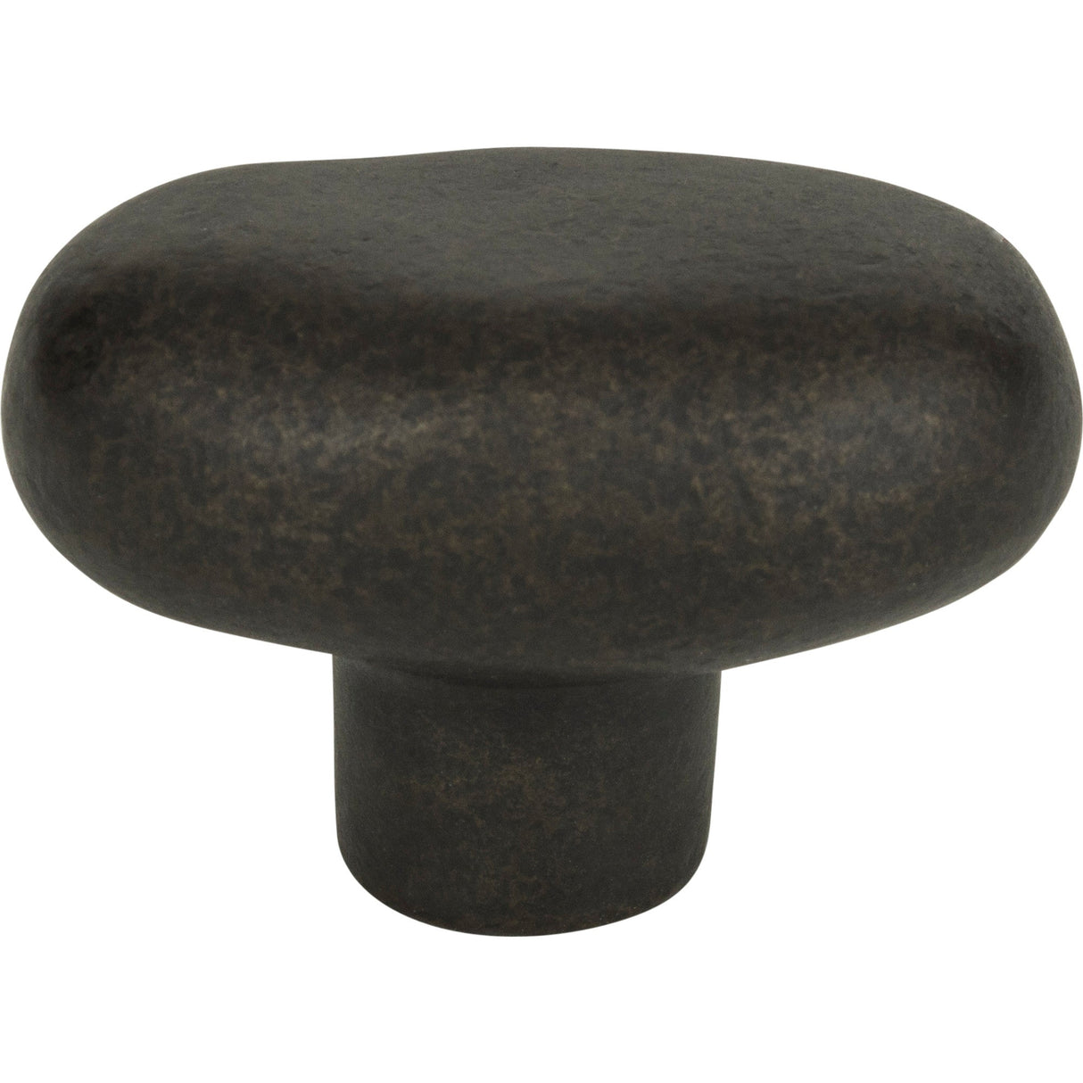 Atlas Homewares Distressed Oval Knob 1 11/16 Inch Oil Rubbed Bronze