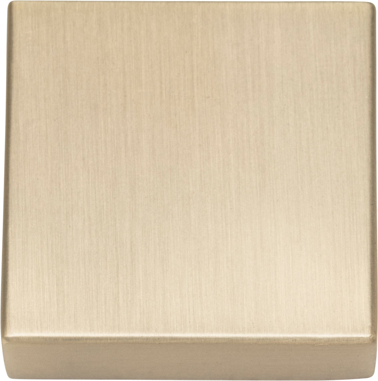 Atlas Homewares Thin Square Knob 1 1/4 Inch Champagne