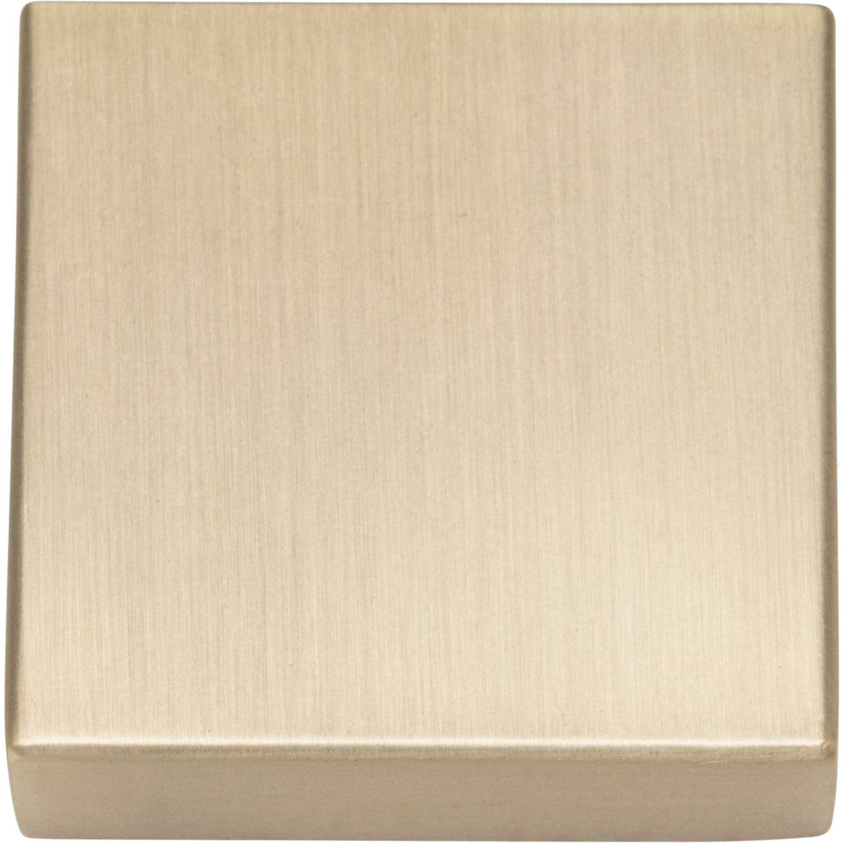 Atlas Homewares Thin Square Knob 1 1/4 Inch Champagne