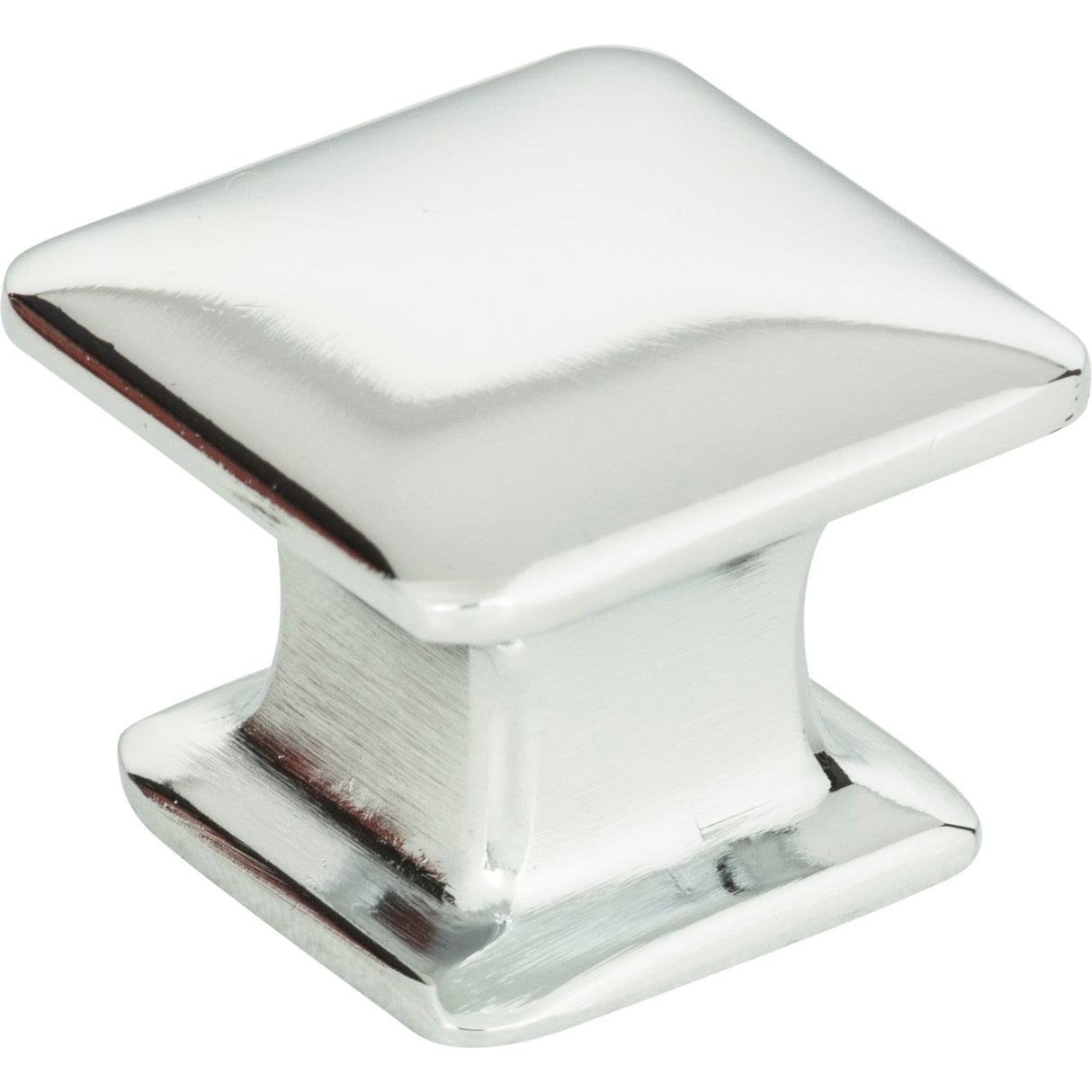 Atlas Homewares Alcott Square Knob 1 1/4 Inch Polished Chrome
