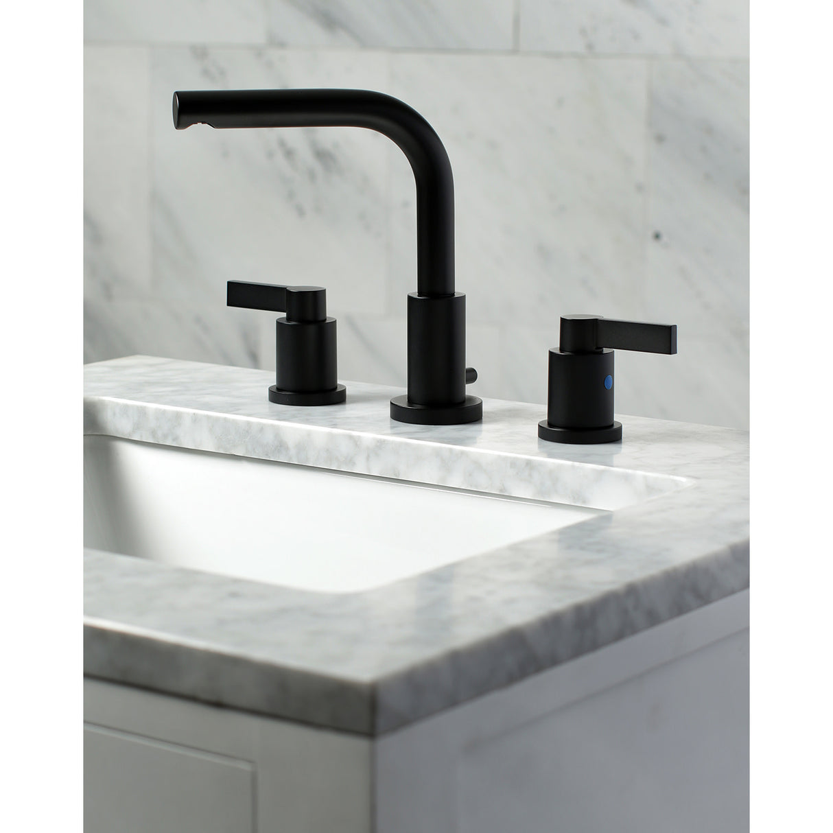 Fauceture FSC8950NDL 8 in. Widespread Bathroom Faucet, Matte Black