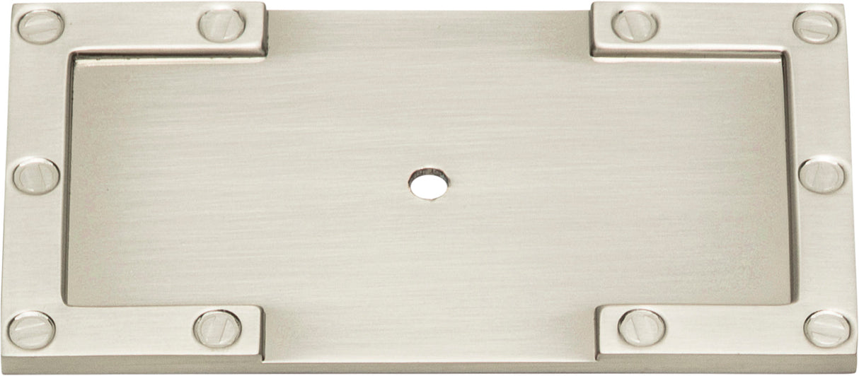 Atlas Homewares Campaign L-Bracket Backplate 3 11/16 Inch Brushed Nickel