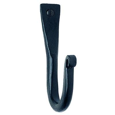 Smedbo Beslagsboden Rustic Single Hook in Black Wrought Iron