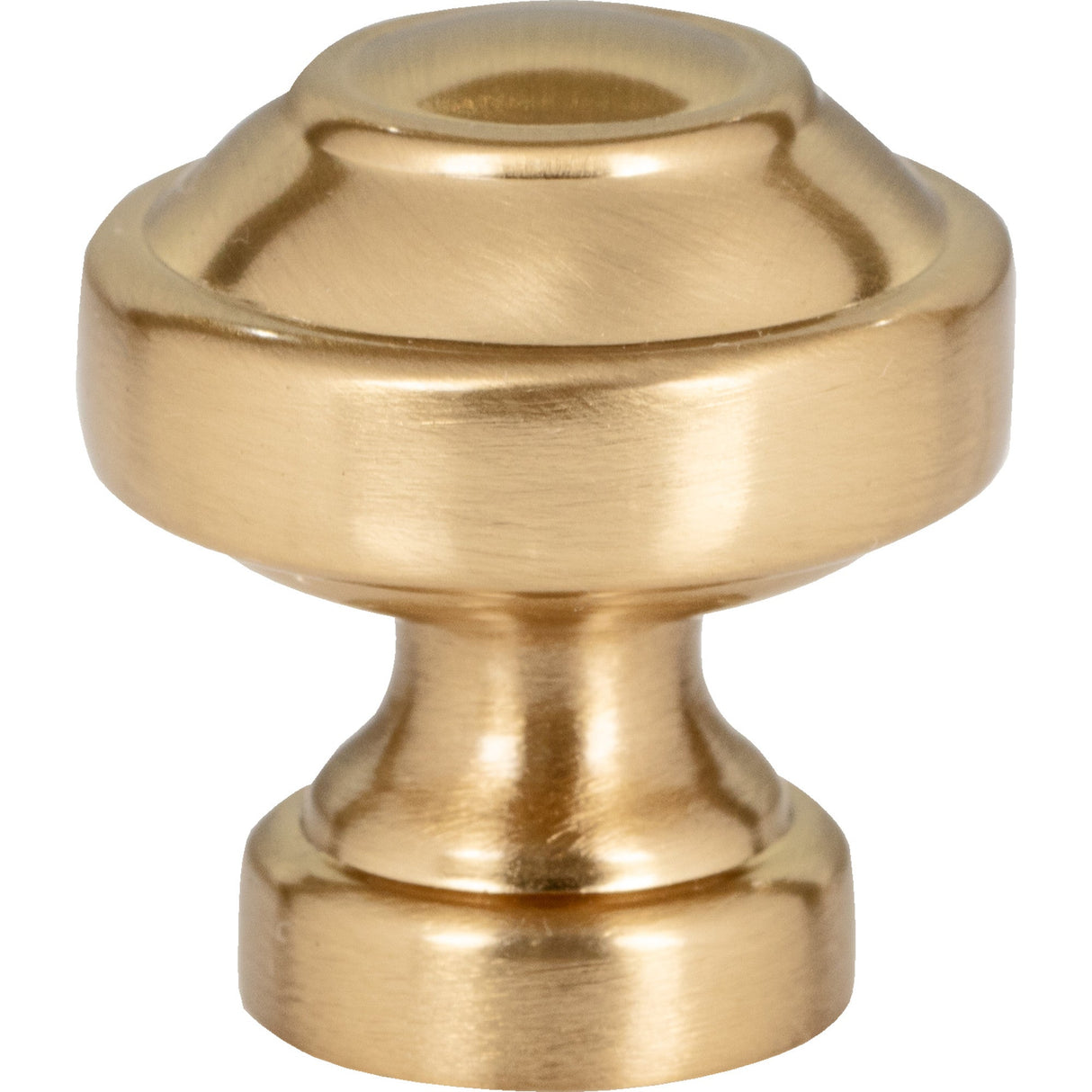 Atlas Homewares Malin Knob 1 1/8 Inch Warm Brass