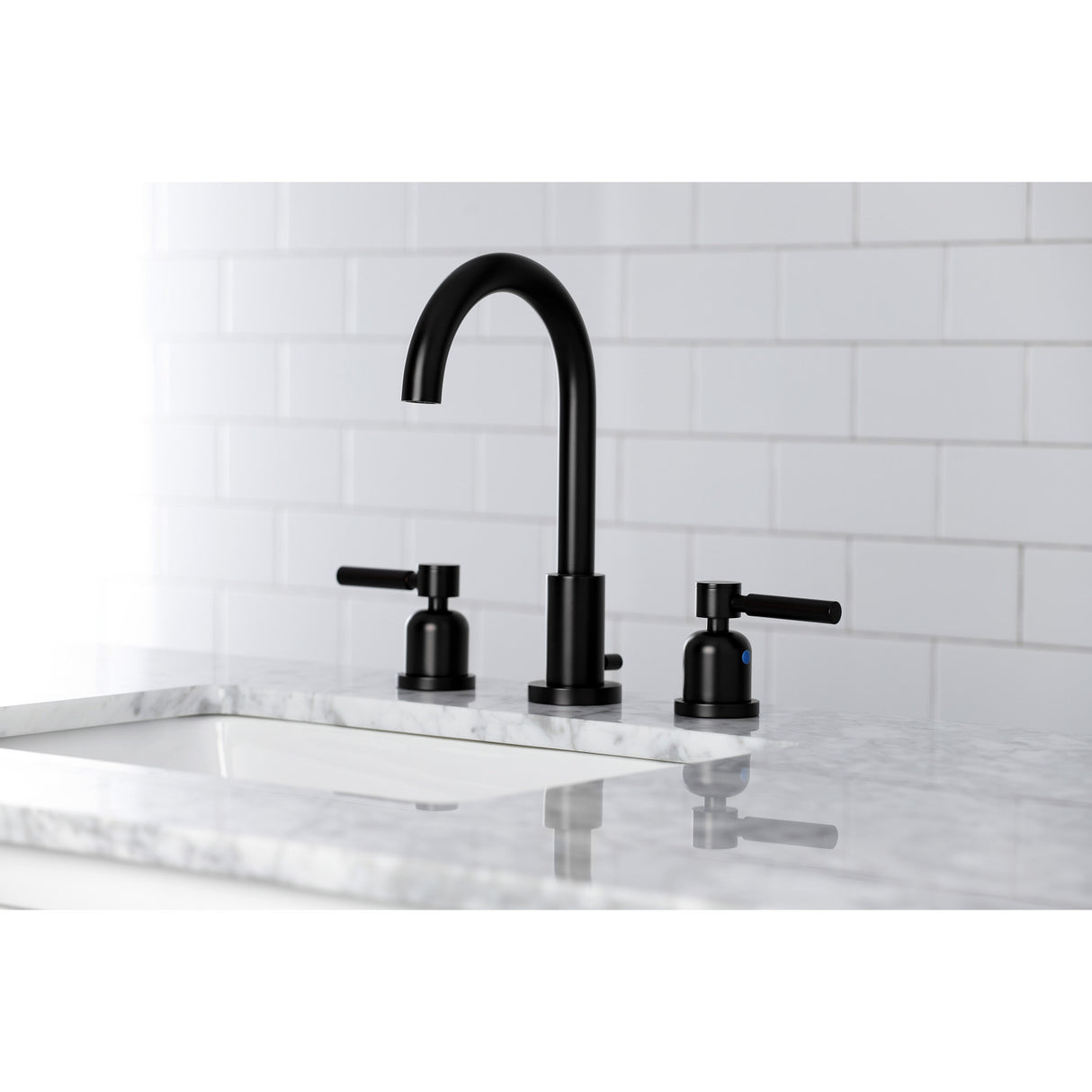Fauceture FSC8920DL Concord Widespread Bathroom Faucet, Matte Black