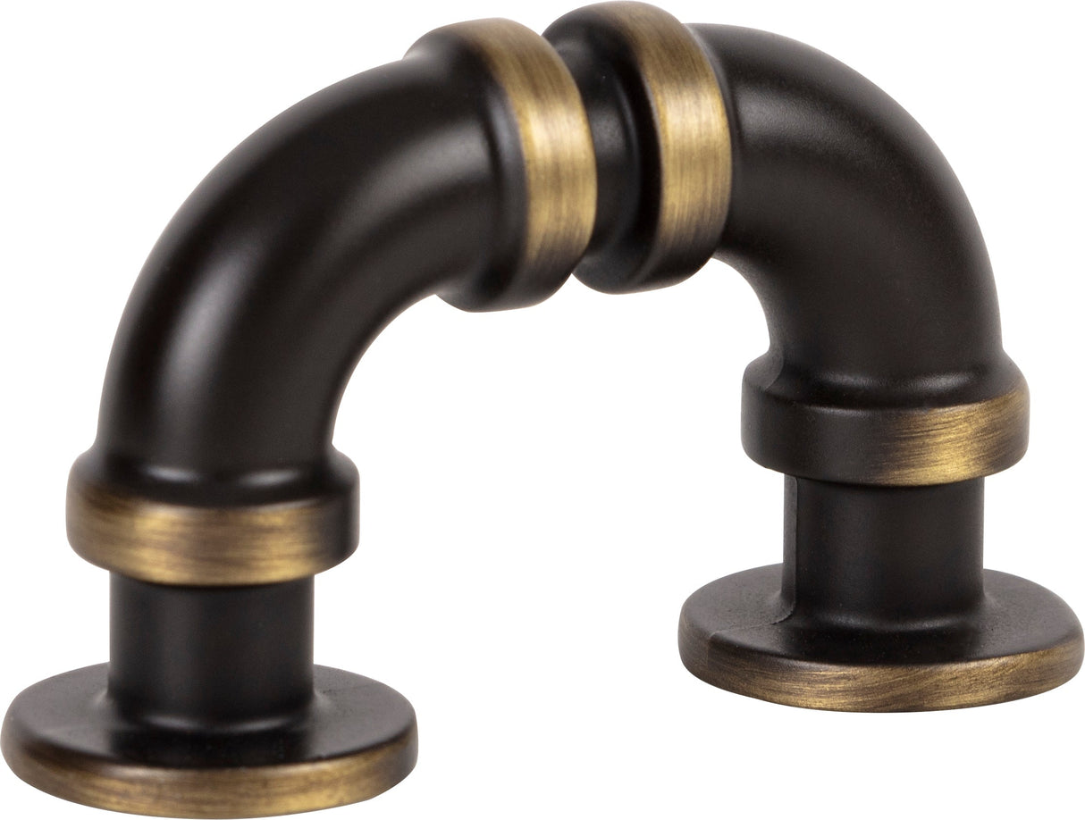 Atlas Homewares Steam Punk Finger Pull 1 5/16 Inch (c-c) Cafe Bronze