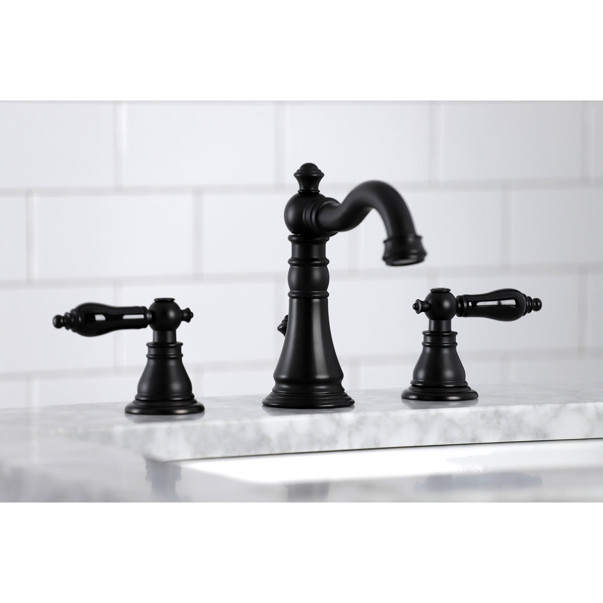 Fauceture FSC1970AKL Duchess Widespread Bathroom Faucet, Matte Black