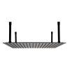 Matte Black Stainless Steel 24" Square Ultra-Thin Rain Shower Head