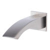 ALFI brand AB3301-BN Brushed Nickel Curved Wallmounted Tub Filler Bathroom Spout