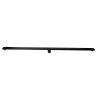 ALFI brand 59" Black Matte Stainless Steel Linear Shower Drain with Groove Holes