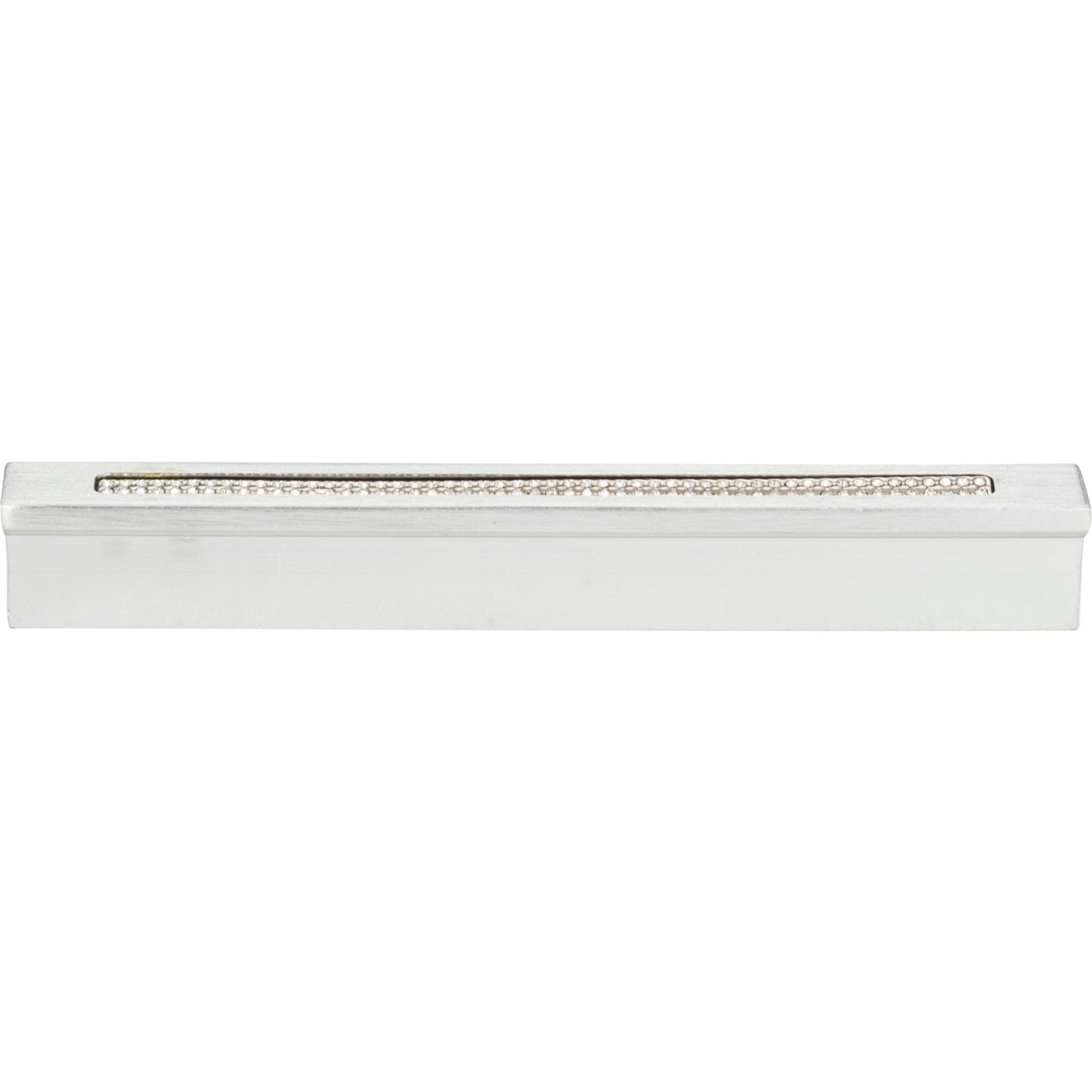 Atlas Homewares Crystal Bar Inset Thin Pull 3 3/4 Inch (c-c) Matte Chrome