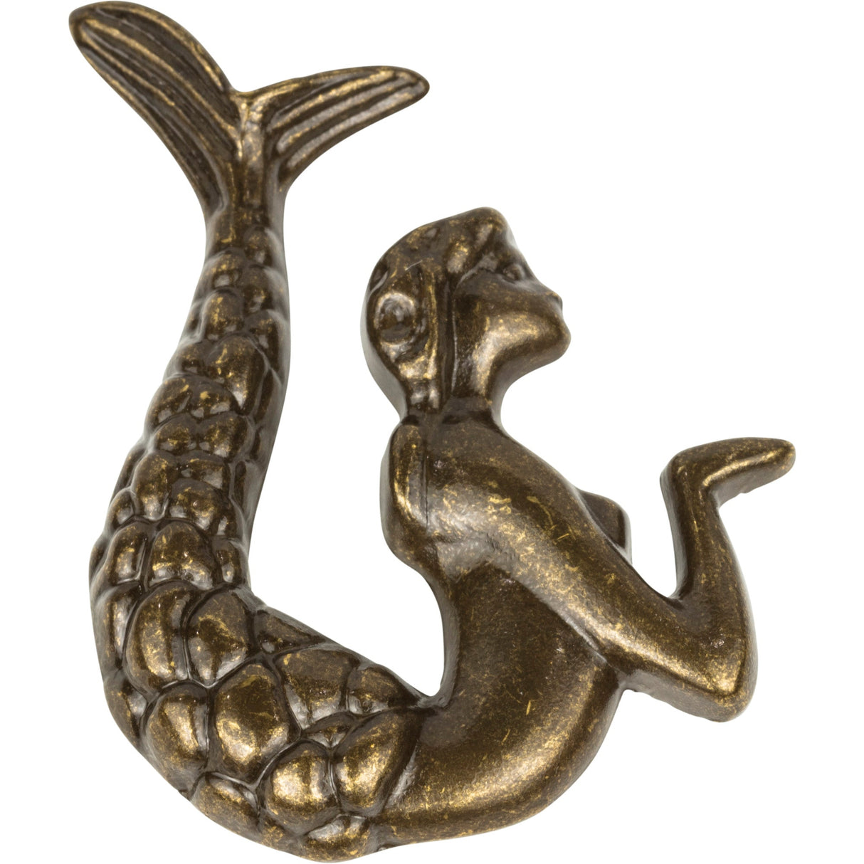 Atlas Homewares Mermaid Knob Left 2 1/2 Inch Burnished Bronze