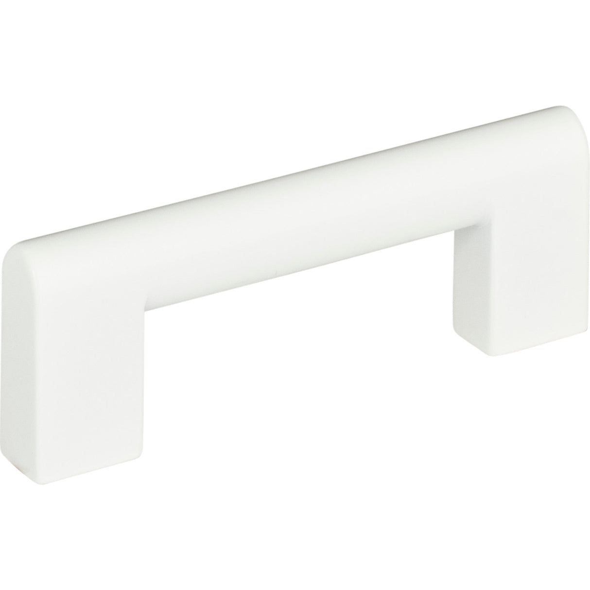 Atlas Homewares Round Rail Pull 3 Inch (c-c) High White Gloss