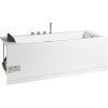 EAGO AM154ETL-R6 6 ft Acrylic White Rectangular Whirlpool Bathtub w Fixtures